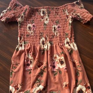 FLASH SALE 🌲 NWOT Rue 21 Mauve Floral Hippie Tube Top Festival Beach Top